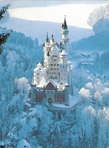 雪白的森林城堡 - 德國 巴伐利亞西 新天鵝堡 Schloss Neuschwanstein