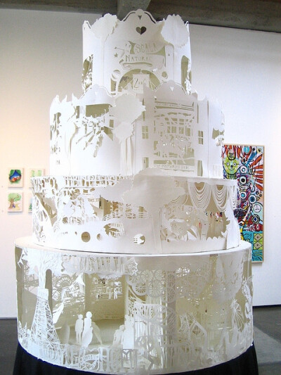 Tiered Papercut Sculpture