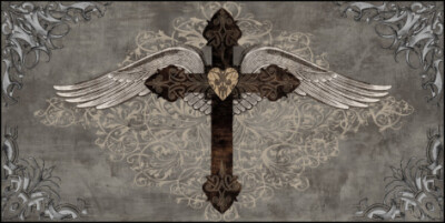 Cross with Wings Print by Brandon Glover at Art.com