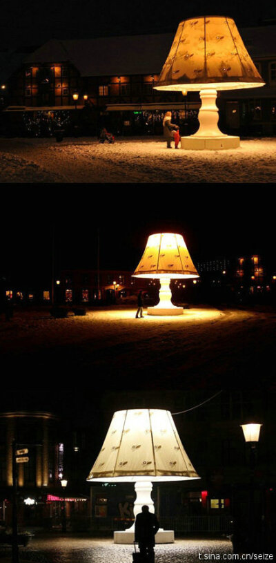  在瑞典城市Malmo，旅行者最不会错过的一个景点是Lilla Torg广场上的巨型台灯。这座建成于2006年，高5.8米的台灯让你好像置身爱丽丝梦游仙境，设计最初只是想提供路人一个歇脚的地方，忘记繁忙的城市生活，即便只是…