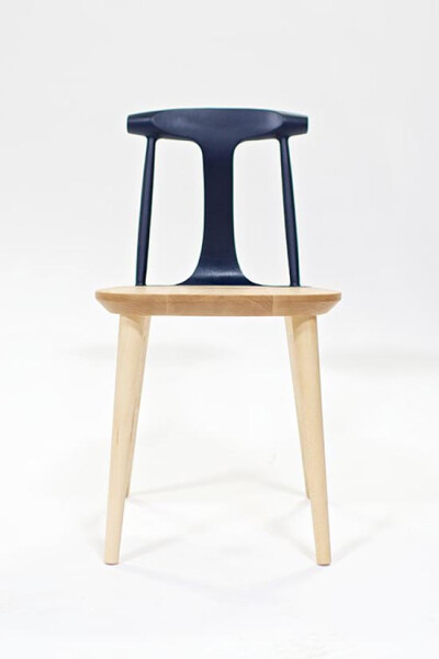 The Corliss Chair Hardwood Construction and Aluminum Backing by Studio DUNN