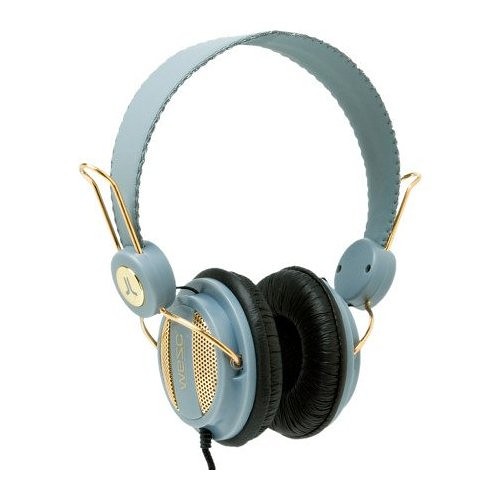 WeSC Oboe Golden Headphones。如果你在意耳机的设计，如同挑剔领带的花色，皮鞋的款式一样。这款耳机就是最好的选择。金色和薄荷绿的组合，不论是户外还是室内，让旁人在心里暗暗发狂吧。