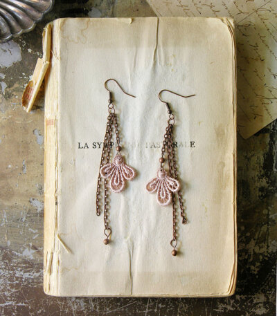 lace earrings -ARIELLE-