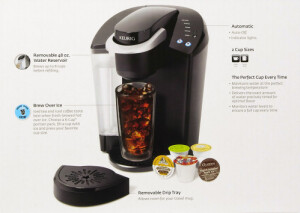 Keurig K-cup绿山K杯咖啡机。相较于Nespresso的胶囊机，绿山咖啡在北美市场占有率更高。成为可口可乐之后，美国消费品行业的最佳品牌之一。