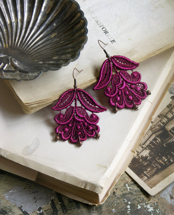 lace earrings -CYBELE-