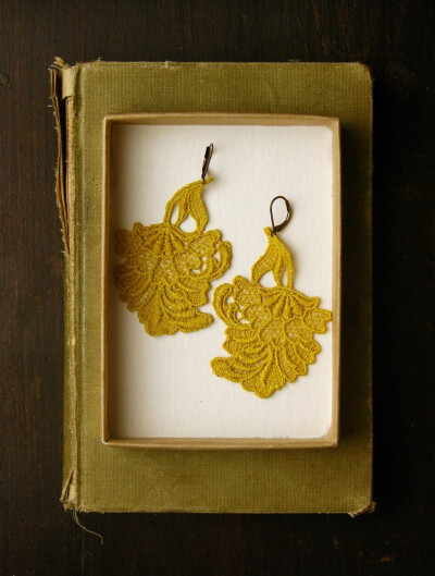 blossom lace earrings