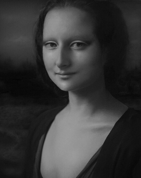 现代美女Mona Lisa