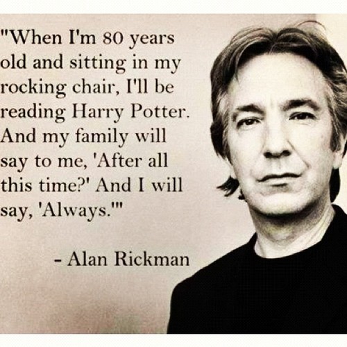 嗷。最后一句虐了。 斯内普教授。