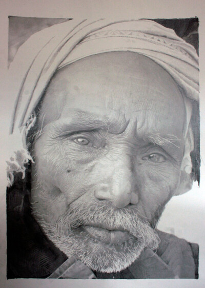 铅笔素描画 Paul Cadden