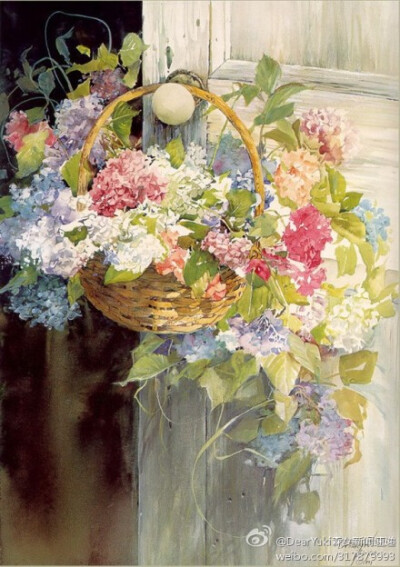 来自卡罗琳·比利希(Carolyn Blish)水彩画作品，一起来欣赏下