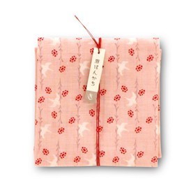 ！【和风美人】遊中川高级麻料手帕 花鸟