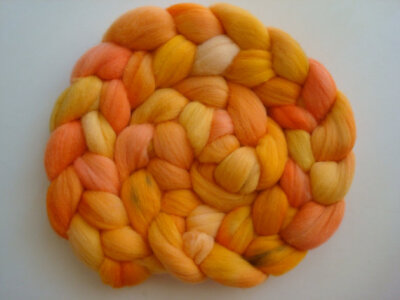 Hand Painted Merino Roving. 4 Ounces for spinning or felting