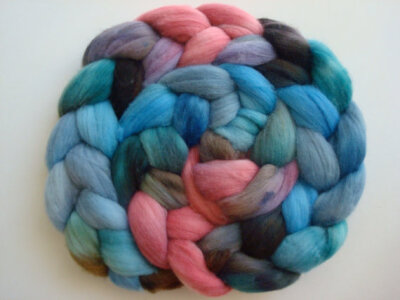 Hand Painted Merino Roving. 4 Ounces for spinning or felting