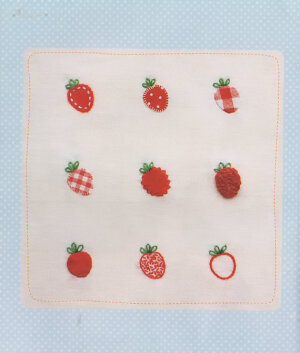 Lovely strawberry hand embroidery stitch sewing applique patchwork quilt PDF E Patterns