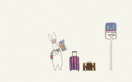 来自韩国插画家Lapinfee的小兔子，向成为穿背带裤的兔子的M桑致敬：）