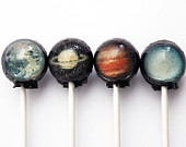 Planets solar system space ball style hard candy lollipop - 10 pc. - International Order SHIPS DECEMBER 1