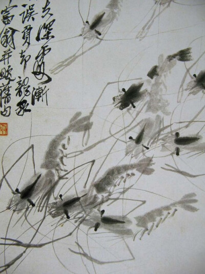 齐白石(1863-1957)，现代杰出画家，书法家，篆刻家。原名齐璜，纯芝，字渭青、号白石、濒生、阿芝、借山吟馆主者、寄萍老人等。湖南湘潭人