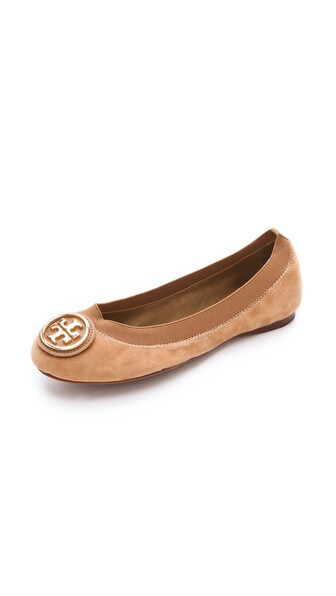 Tory Burch Caroline Suede Ballet Flats