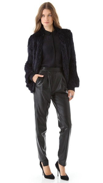 Nicholas Chi Rabbit Fur Jacket