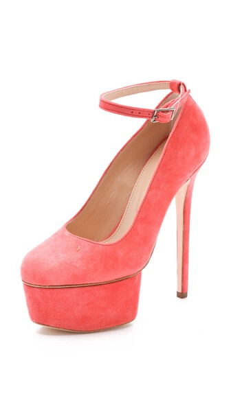 Olcay Gulsen Extreme Platform Suede Pumps