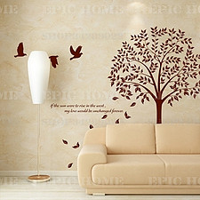 特价人气韩版LOVESTORY墙贴 linden wall sticker 菩提树背景贴纸