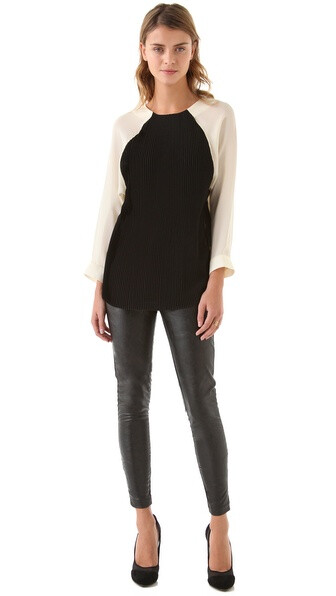 Heidi Merrick Brummel Faux Leather Pants