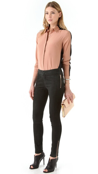 J Brand Ready-to-Wear Bethany Suede Jodhpurs