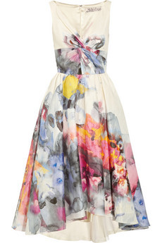 LELA ROSE 印纱礼服 连衣裙Printed voile dress