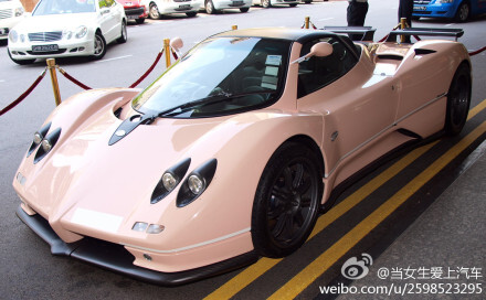 粉色跑车~~~Pink Pagani Zonda S - 1~~~被秒杀