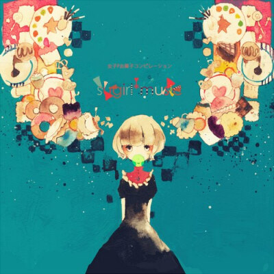 一块染着不同颜色的拼图