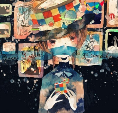 一块染着不同颜色的拼图