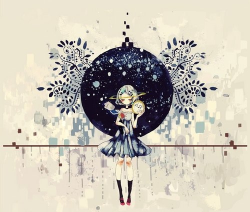 一块染着不同颜色的拼图