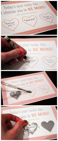 DIY Scratch-Off Valentine Cards!