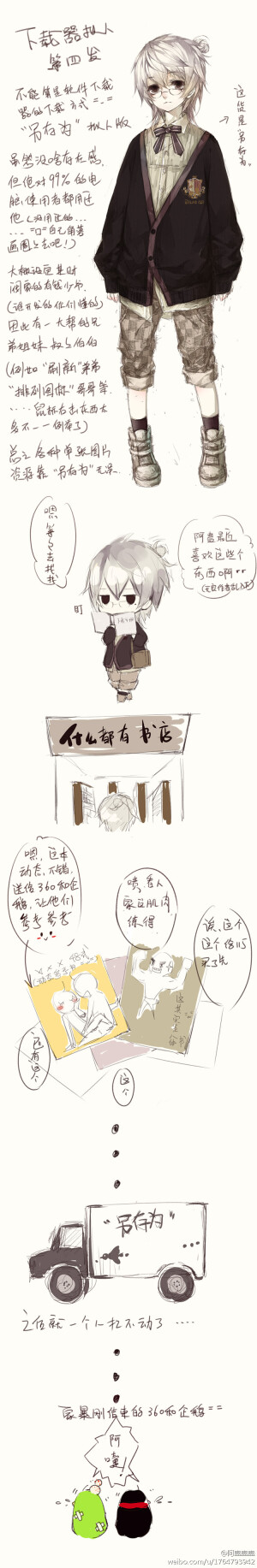 #下载器拟人#第四发 说好的“另存为”!！终于轮到这娃子了////w///虽然算不上是下载软件啊什么的，不过大家对他绝对不陌生 握拳！（嚎一声“画不进正稿玩草稿涂颜色超幸福T-T”）