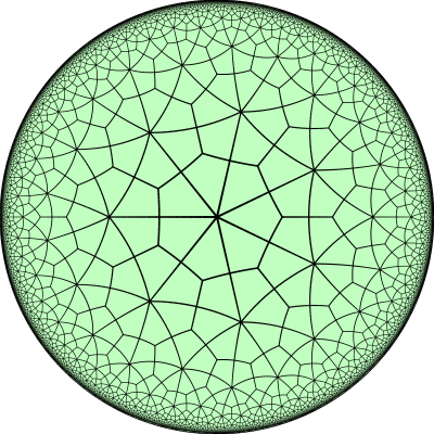 Hyperbolic Deltoidal triheptagonal tiling 不知该如何译 这个像是立体多棱锥的平面展示图的东西