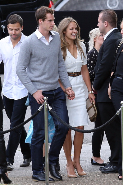 News Photo: Andy Murray and Kim Sears seen attending the…