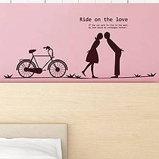 优凡墙贴U.VAN wall sticker bylove 甜美浪漫爱情新婚房装饰贴纸