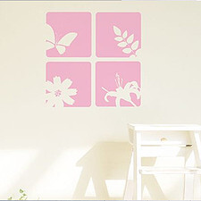 优凡墙贴 GARDEN SQUARE wallsticker 客餐厅田园风相框装饰贴纸