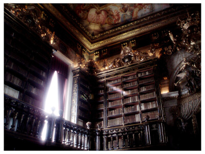 The Baroque library Biblioteca Joanina (King John’s Library)