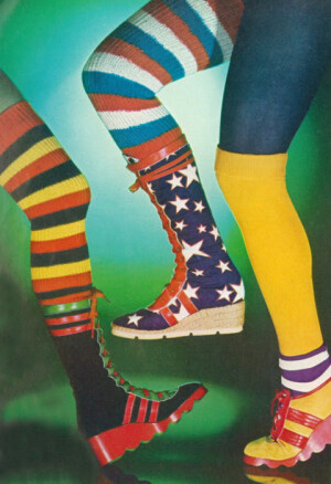 Footwear by Tessa Traeger for Vogue UK, 1972.