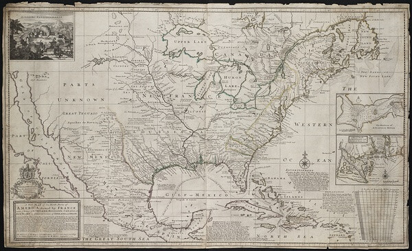 A new map of the north parts of America claimed by France