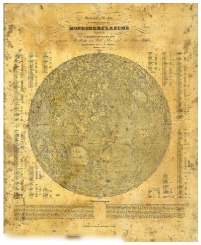 Map of the Moon, 1837