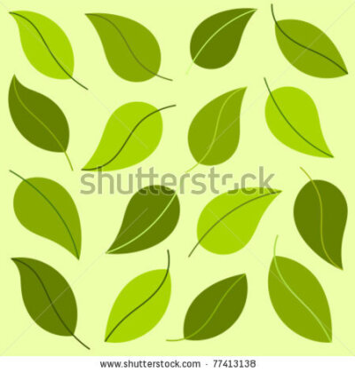 stock vector : Green leaves background. Vector illustration