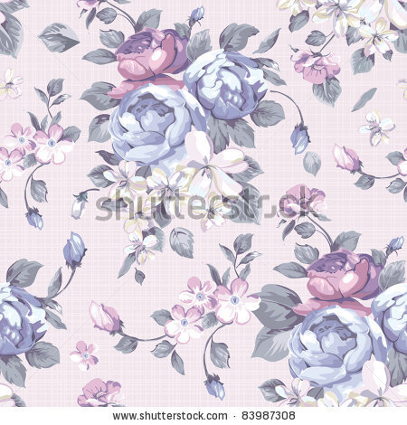 stock vector : Beautiful Seamless peony pattern on pink background, vector illustration