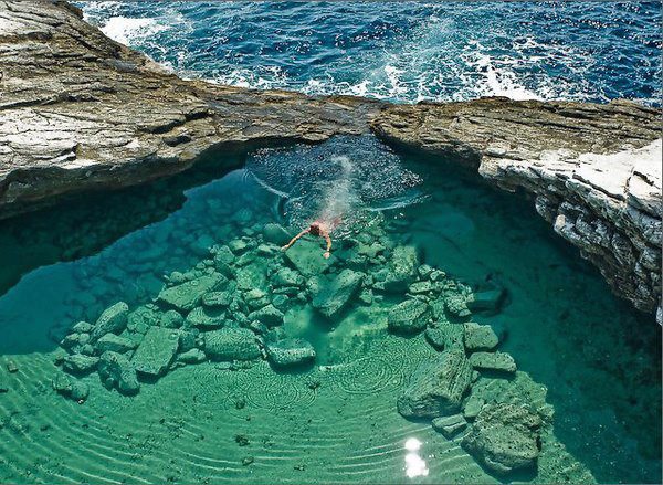 Giola Lagoon, Thassos, Grecia.