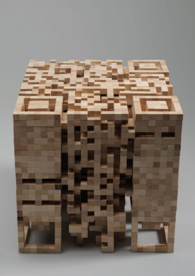 QR-Code-stool-chair-knstrct 三维码