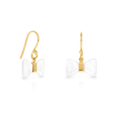 Fermé 18kt yellow gold TOUS Fermé earrings with mother of pearl. 1,5cm. - 9/16". Hook lock.