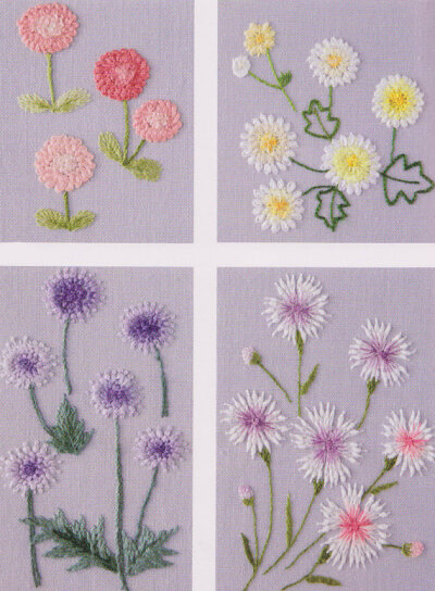 flower in my garden hand embroidery stitch sewing applique patchwork quilt PDF E Patterns