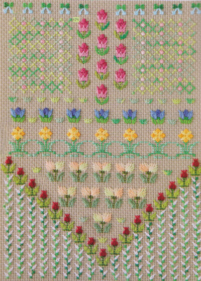 flower in my garden hand embroidery stitch sewing applique patchwork quilt PDF E Patterns