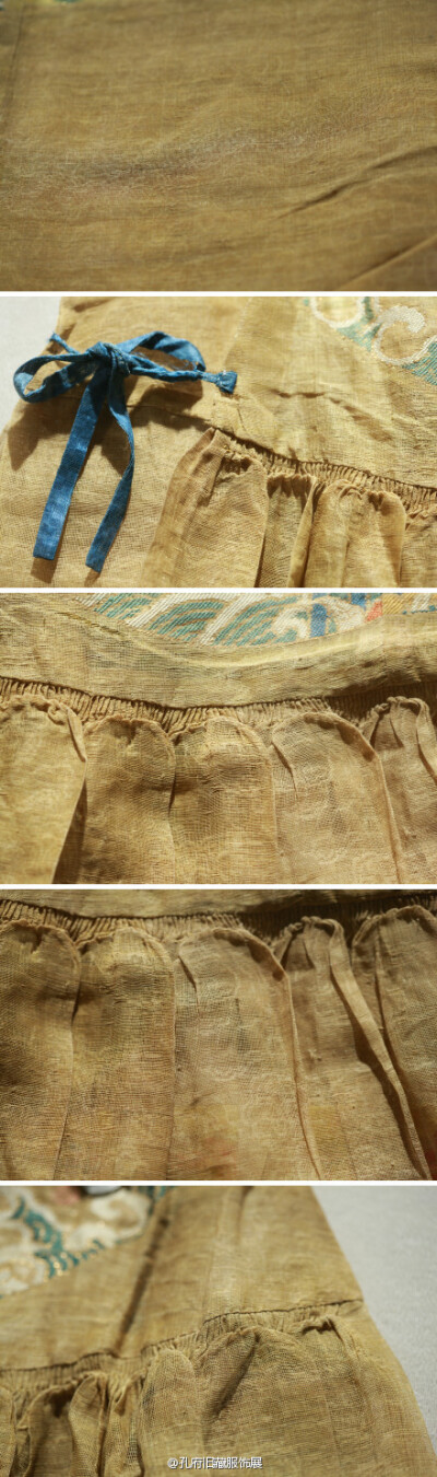 飞鱼袍的工艺细节,从细节能看到工艺特点和制作手法,从细节能看到服饰形制及其命名。 这个照片可以看到暗云纹了